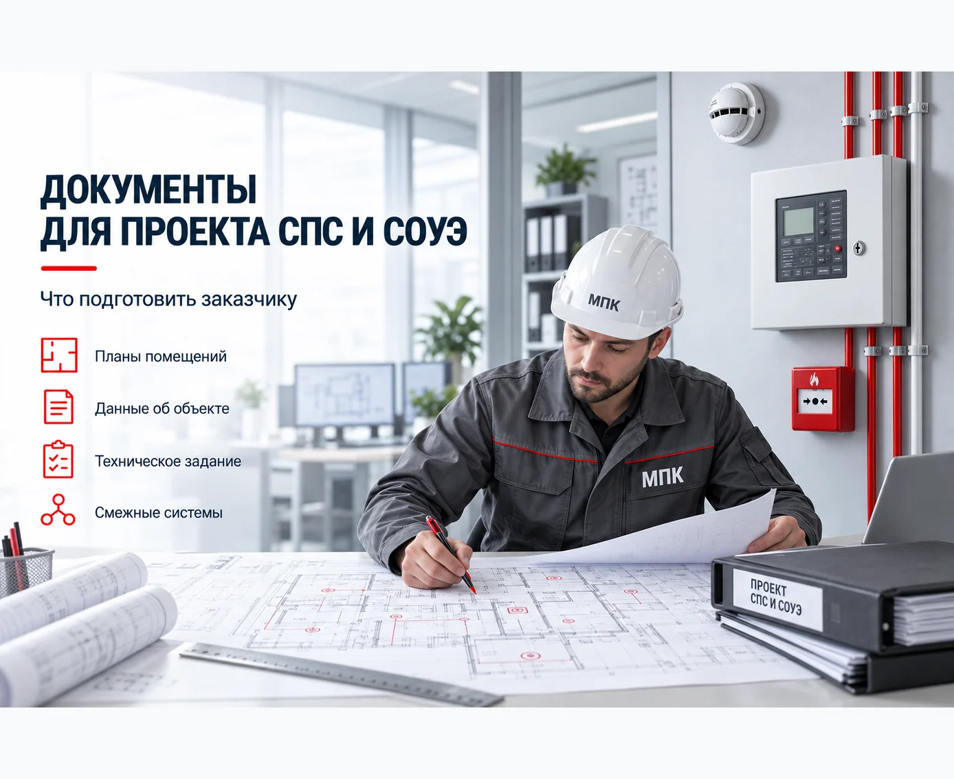 Документы для проектирования пожарной сигнализации и СОУЭ