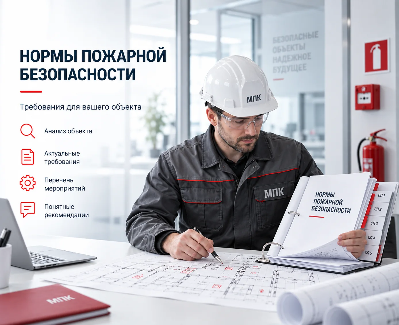 Консультация по нормам пожарной безопасности для объекта