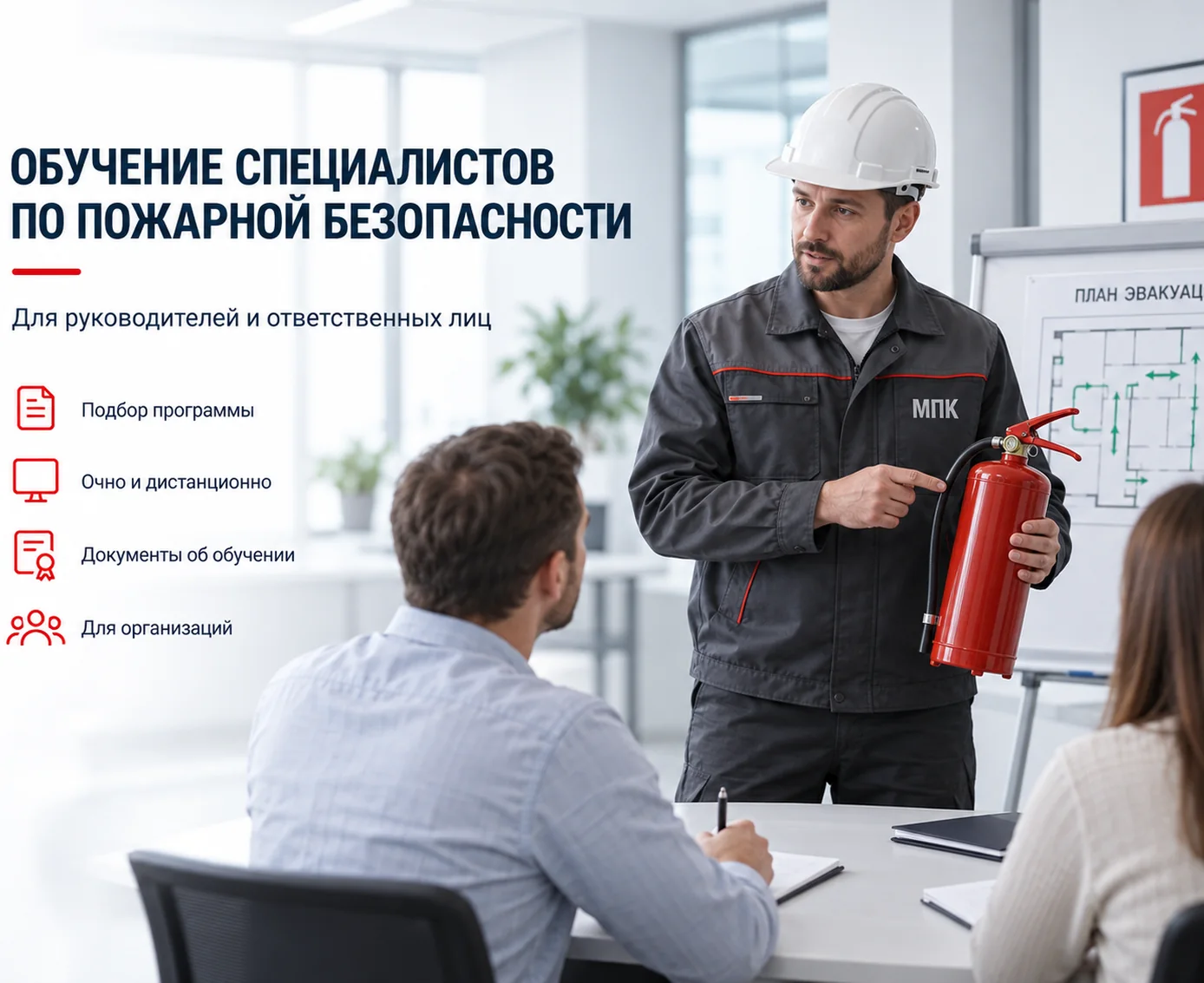 Обучение специалистов по пожарной безопасности для организаций